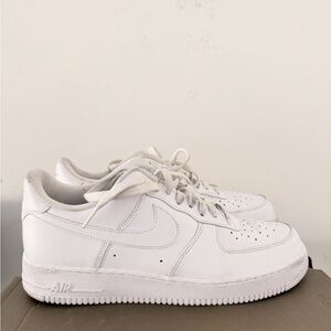 Nike White Low-Top Leather Sneakers
